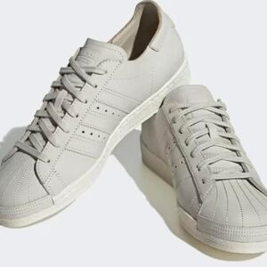 NWB ADIDAS Originals Leather‎ Superstar 82 Core White/Aluminium/Off White, M10.5